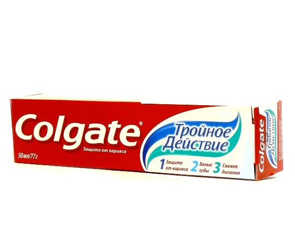 Зубн.паста Colgate 50мл. Тройное действие (72)