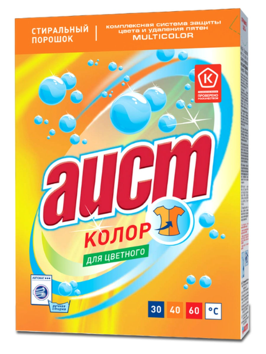 Стир.порошок Аист авт. 400г. Колор (30)