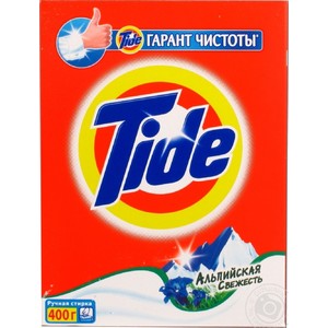 Стир.порошок Тайд ручн. 400г. Альпийская свежесть (11)