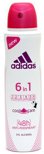Дез. спрей Adidas 150мл. жен. 6в1 Cool Care