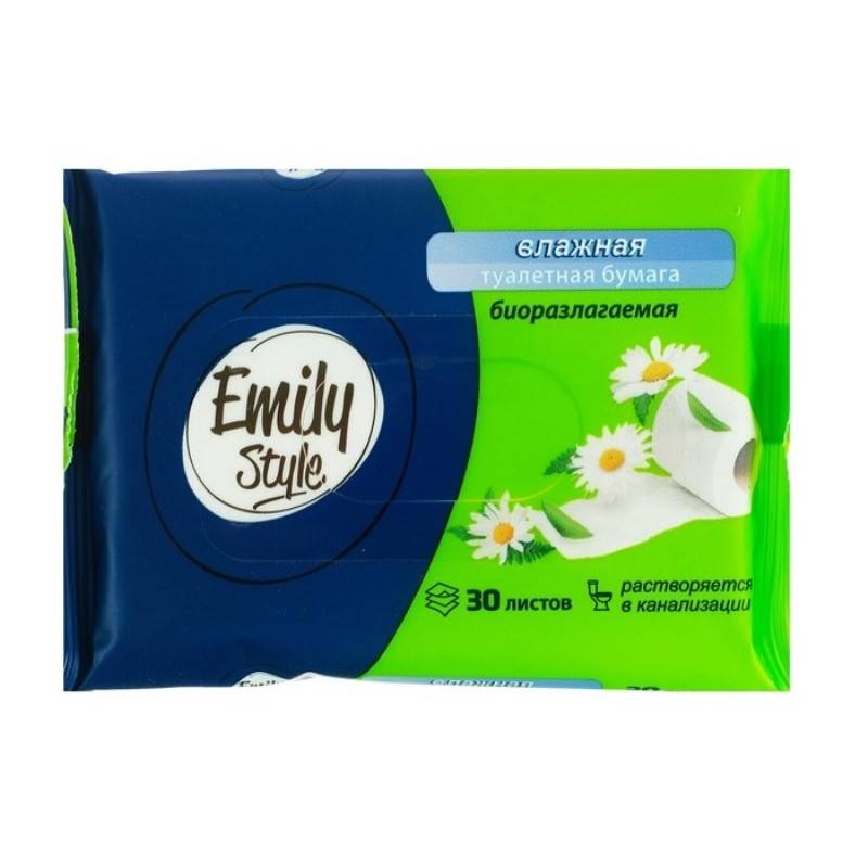 Туалетная бумага влажная Emily Style 30шт. (35)