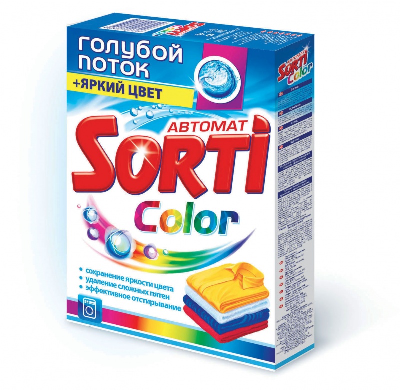 Стир.порошок Сорти авт. 350г. Колор (24)