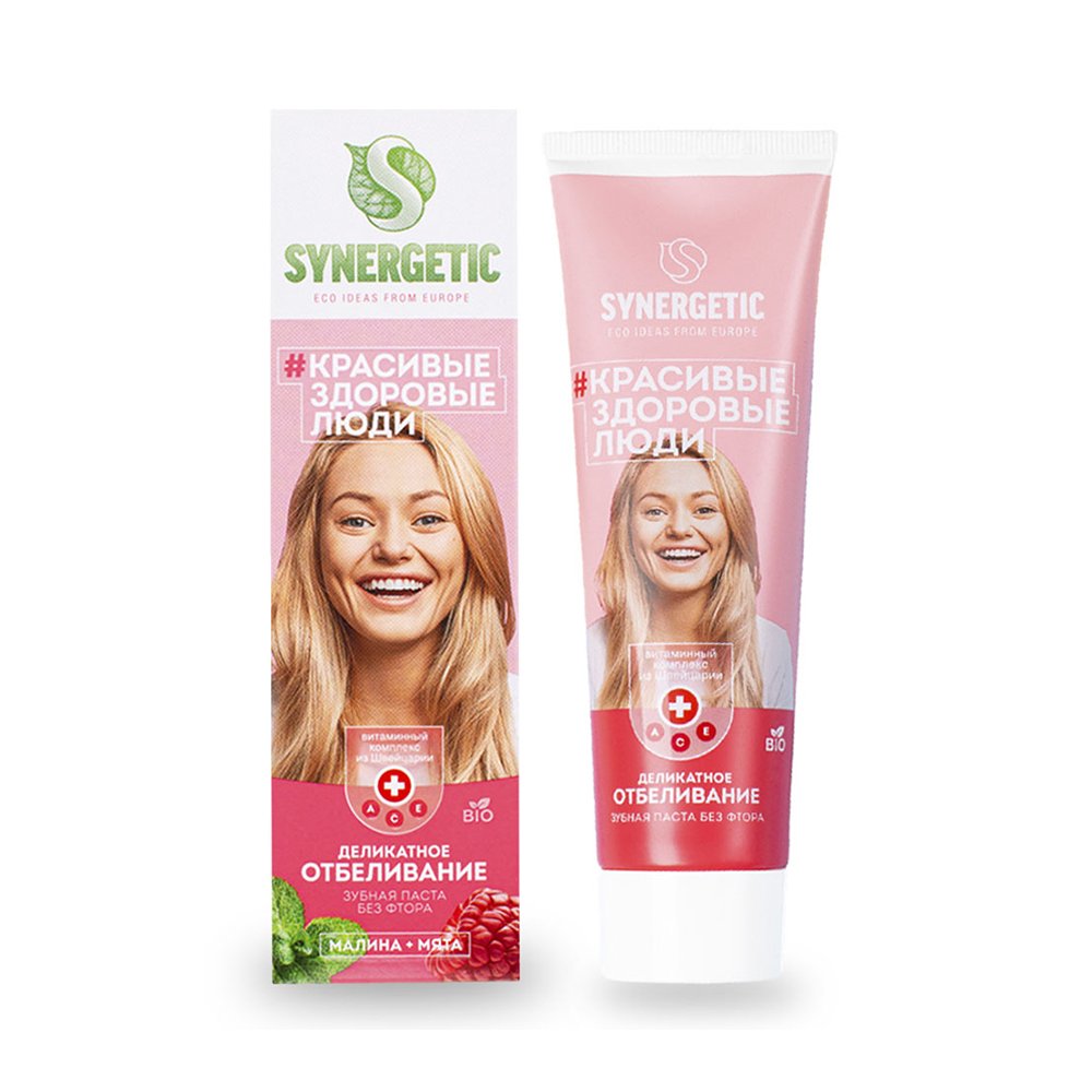 Зубн.паста Synergetic 100мл. Деликатное отбеливание