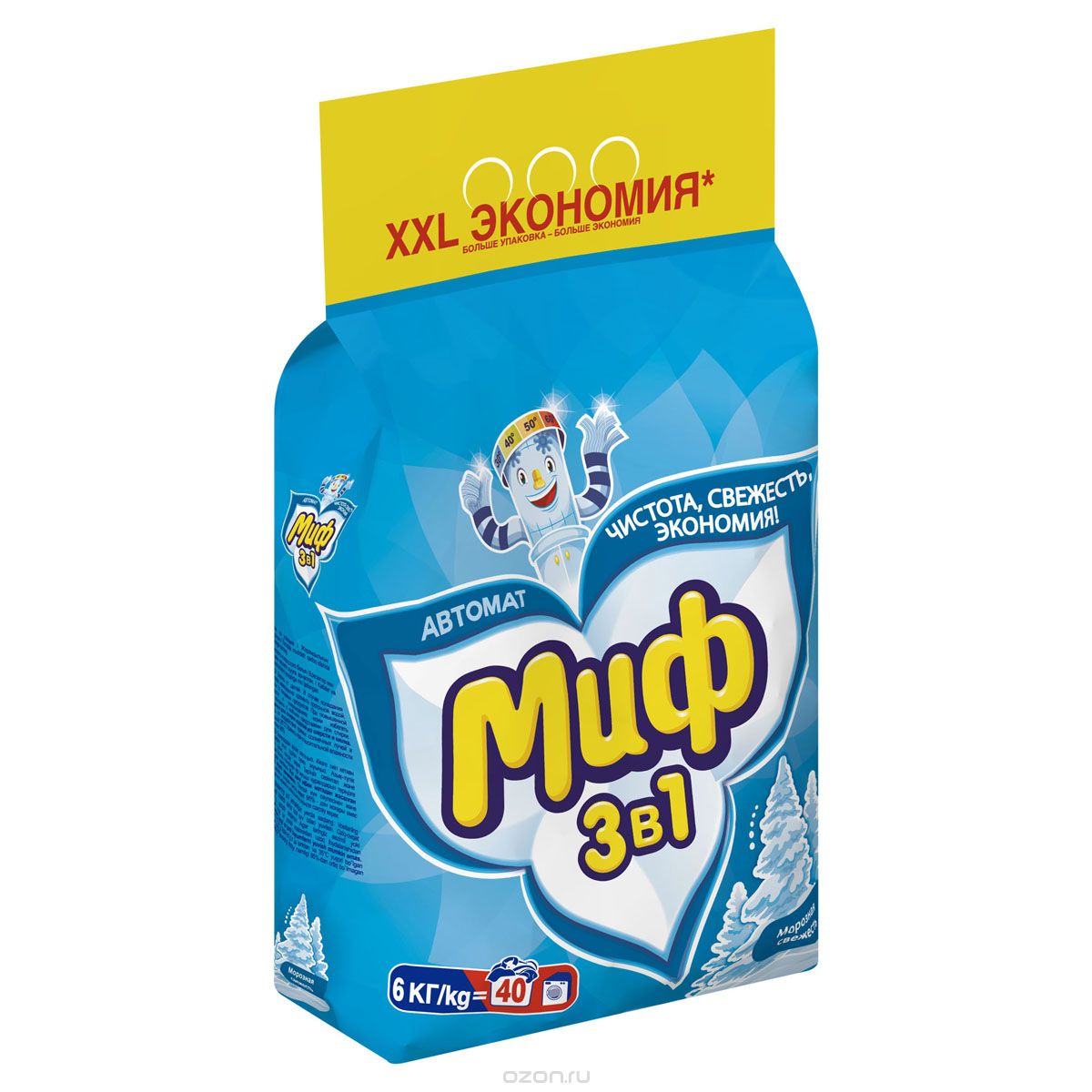 Стир.порошок МИФ авт. 6кг. 3в1 Морозная свежесть (1)