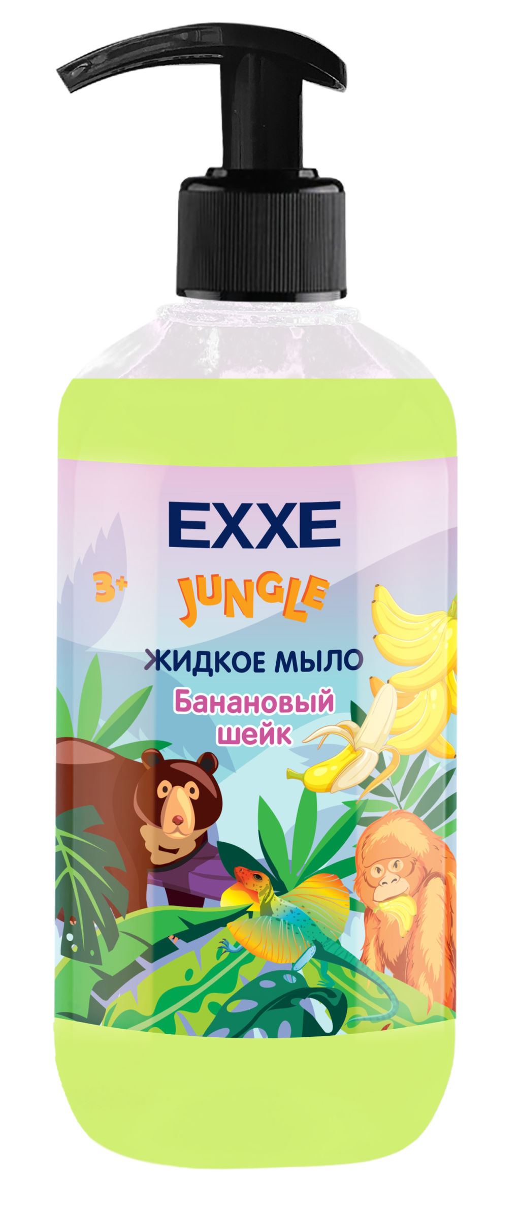Мыло жидк. EXXE 500мл. Джунгли Банановый шейк (12)