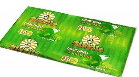 Пластины от комаров Kinkila 10шт. без запаха