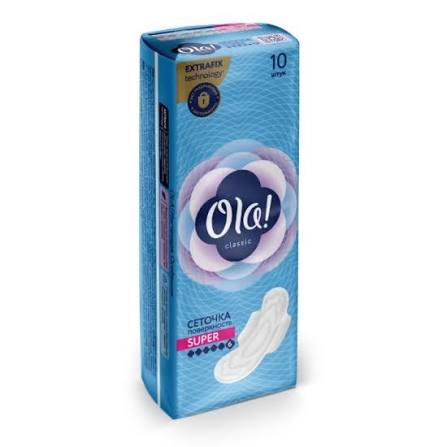 Прокладки Ола  WINGS SUPER TOP DRY 10шт.