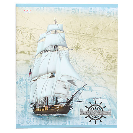 Тетрадь 96л. КЛ. ПрофПресс "Морские фрегаты" (уп.6шт.)