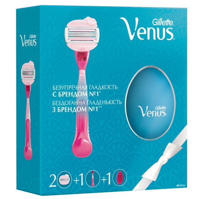 ПН/ЖЕН. Gillette VENUS ComfortGlide SPA Breeze Бритва с 2 смен кассетами + Расчестка