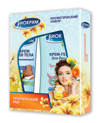 ПН/ЖЕН. Биокрим Тропический рай (гель д/д+шамп.+мочалка) 00399