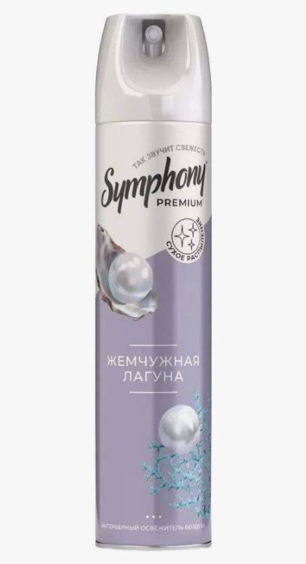 Освежитель воздуха Symphony 300мл. Premium сух распыл Жемчужная лагуна (6)