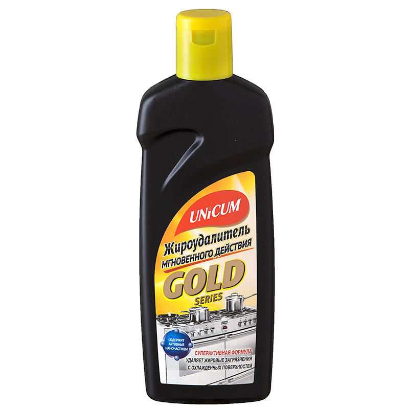 Ср-во UNICUM 380мл. Жироудалитель GOLD д/плит и духовок