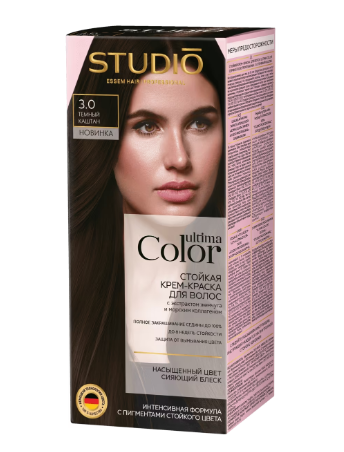 Краска д/волос Studio Ultima Color 3.0 Темный каштан