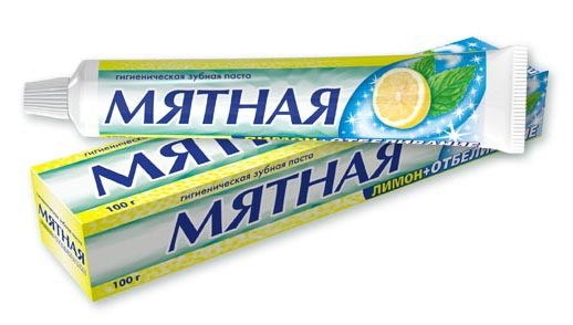 Зубн.паста Весна 100г. Мятная" лимон+отбеливание 1920