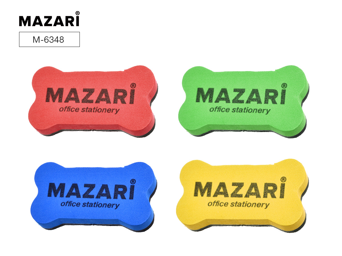 Губка магнитная для маркерных досок Mazari Bone 10,2*5.6*2см