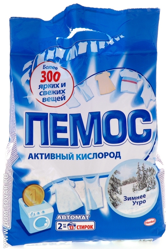 Стир.порошок Пемос авт. 2кг. Зимнее утро (6)
