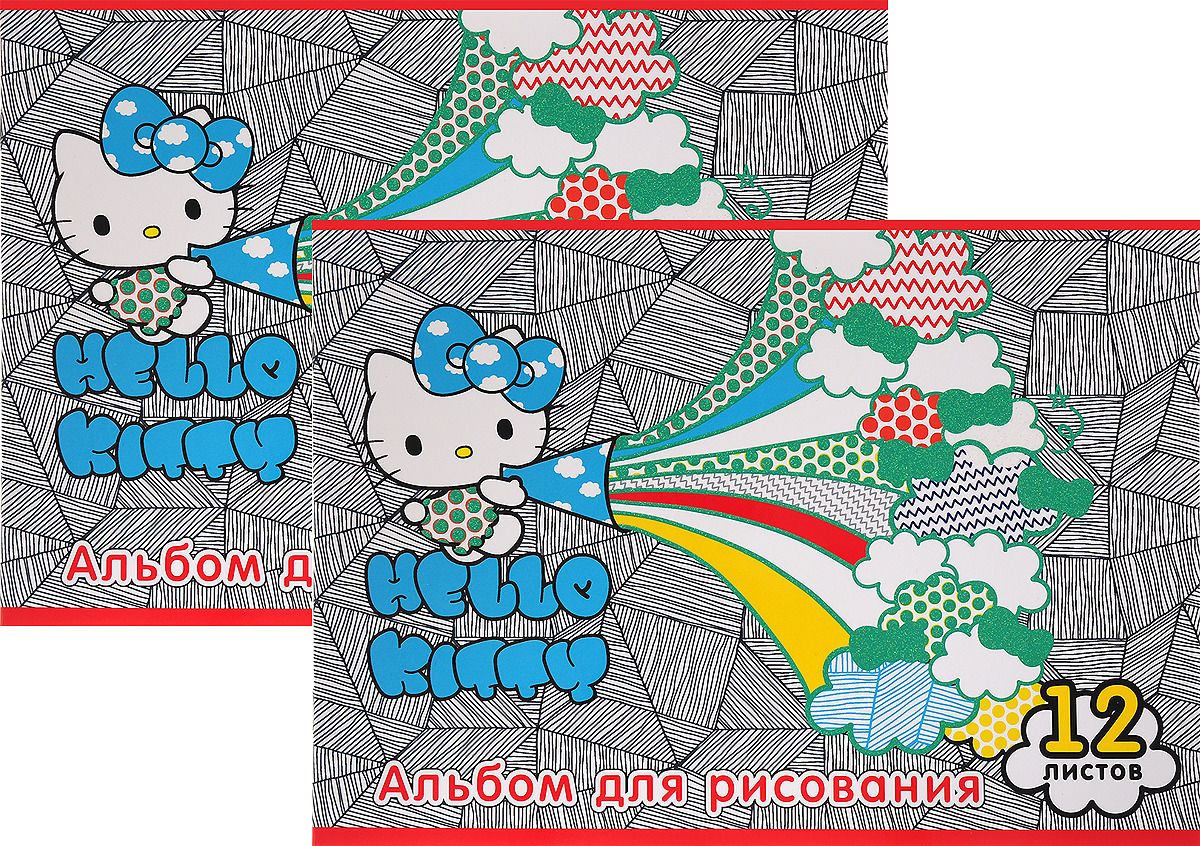 Альбом д/рис. 12л. ACTION! Hello Kitty