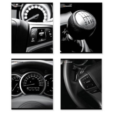Тетрадь 60л. КЛ. Silwerhof "Car interior"(уп.10шт.)
